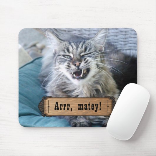 Arrr Matey! Katze Mousepad (Mit Mouse)