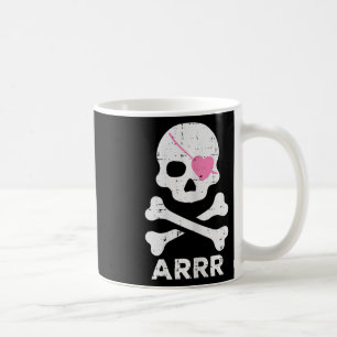 Arrr Pirate Heart Eyepatch Halloween Women Kleinki Kaffeetasse