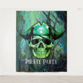ARRRH Pirate Party Skull Wandteppich (Vorderseite)