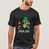 Arrrish Irish St Patricks Day Funny Pirate T-Shirt (Vorderseite)
