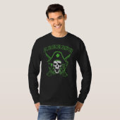 Arrrish St Patrick's Day Irish Pirate Skull Shamro T-Shirt (Vorne ganz)
