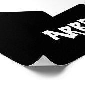"ARRRR EH" Kanadisches Pirate-Maple-Leaf-Poster Poster (Ecke)