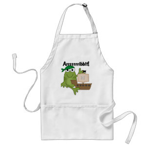 Arrrrrrribbit Frosch-Piraten-T-Shirts und Schürze