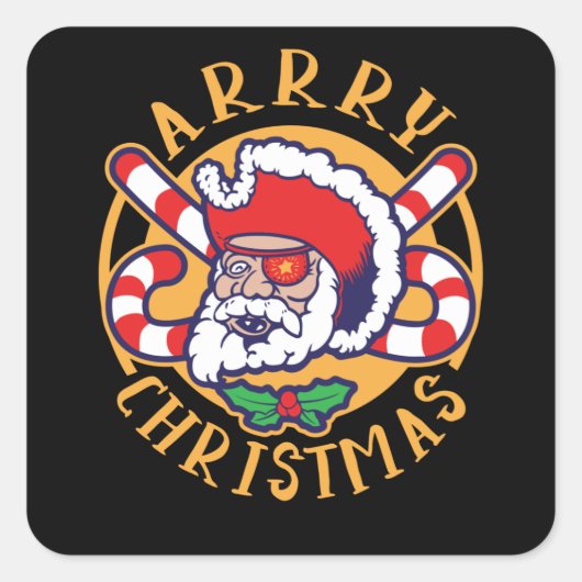 Arrry Christmas Quadratischer Aufkleber (Vorderseite)