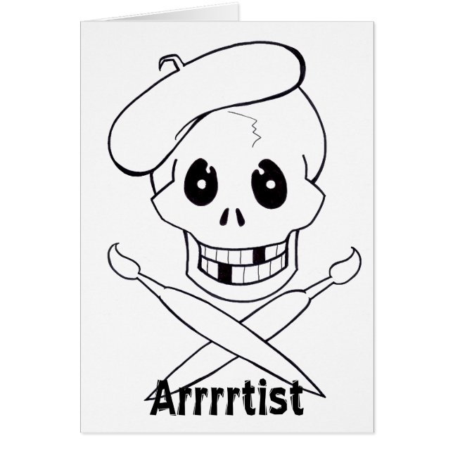 Arrtist Pirate (Skull und Crossbones) (Vorne)