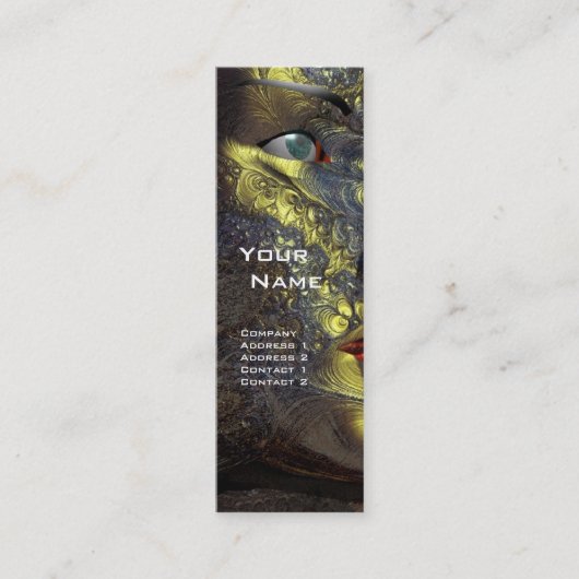 ARS CYBORG, rot-gelb Mini Visitenkarte (Vorderseite)