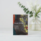 ARS CYBORG, rot-gelb Visitenkarte (Stehend Vorderseite)