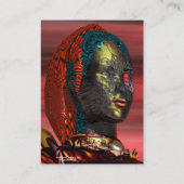 ARS CYBORG, rot-gelb Visitenkarte (Rückseite)