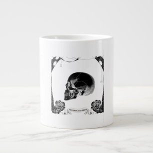 Ars Longa Vita Brevis Gothic Schädel Rose Memento Jumbo-Tasse