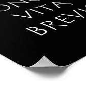Ars Longa Vita Brevis Poster (Ecke)