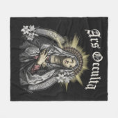 Ars Occulta - Gothic Design Fleecedecke (Vorderseite (Horizontal))
