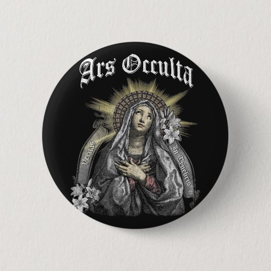 Ars Occulta - Gothic Streetwear Design Button (Vorderseite)