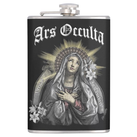 Ars Occulta - Gothic Streetwear Design Flachmann (Vorderseite)