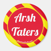 Arsch Taters Red/Gelb Magnet (Vorne)