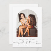 Arschrahmen wird meine Trauzeugin sein Dankeskarte (Vorne/Hinten)