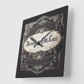 Arsen & Alte Spitzen Viktorianisch Quadratische Wanduhr (Winkel)