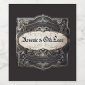 Arsen & Alte Spitzen Viktorianisch Weinetikett (Einzelnes Label)