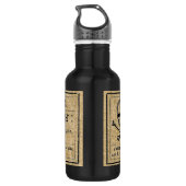 Arsen-Label auf Burlap Edelstahlflasche (Rückseite)