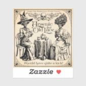 Arsen und Alte Spitzen Aufkleber (Blatt)