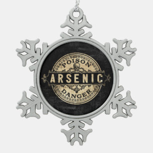 Arsen-Vintag-Style-Giftsiegel Schneeflocken Zinn-Ornament