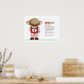 ArseNail (Arsenal) Funny Football Cartoon Poster (Küche)