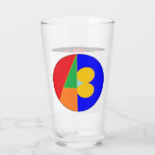 Arsenal 10 Trinkglas Glas (Rückseite)