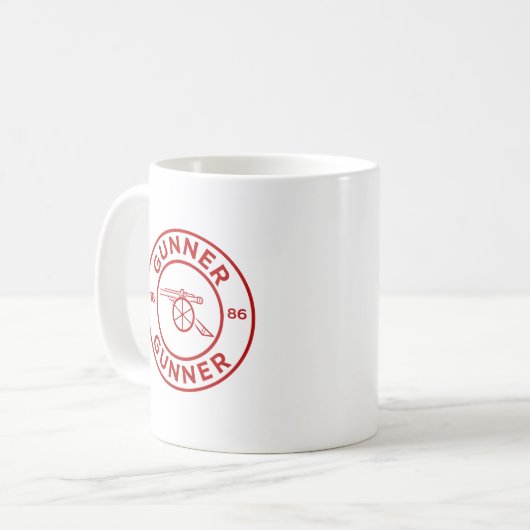 Arsenal Gunner Kaffeetasse (Vorderseite Links)