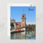 Arsenal in Venedig, Italien Postkarte (Vorne/Hinten)