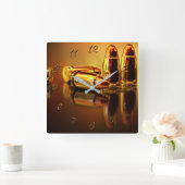 Arsenal Quadratische Wanduhr (Zuhause)