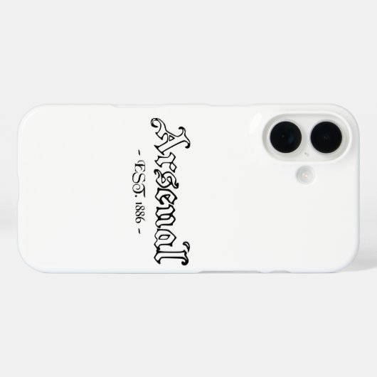 Arsenal Retro Case-Mate iPhone Hülle (Rückseite (Horizontal))