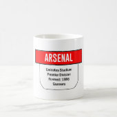 Arsenal Retro Team Tab Tasse (Mittel)