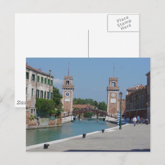Arsenale, Venedig 2 Postkarte (Vorne/Hinten)