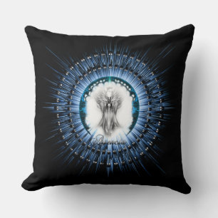 Arsencia Ethereal Silver Light Fraktal Art Kissen