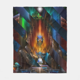 Arsencia Golden Goddess Razor Cut Fleece Blanket