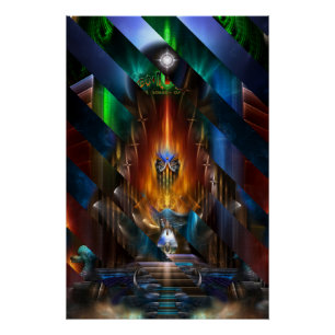 Arsencia Golden Goddess Razor Cut Perfektes Poster