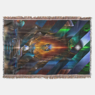 Arsencia Golden Goddess Razor Cut Throw Blanket Decke