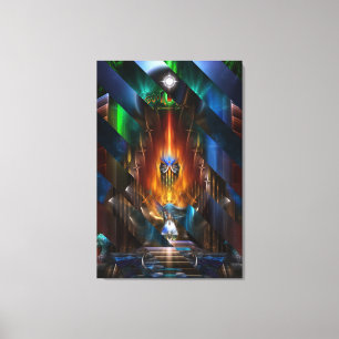 Arsencia Golden Goddess Razzia Cut Canvas Print Leinwanddruck