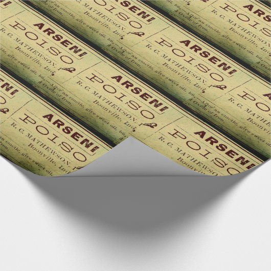 Arsenetikett Geschenkpapier (Ecke)