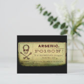 Arsenetikett Postkarte (Stehend Vorderseite)