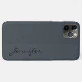 Arsenfarbener Hintergrund Case-Mate iPhone Hülle (Rückseite (Horizontal))