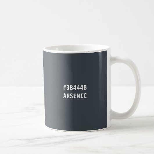 Arsenfarbhex-Code-Tasse Kaffeetasse (Rechts)