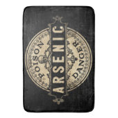 Arsenhaltiger Vintager Art-Gift-Aufkleber Badematte (Vorderseite Vertikal)