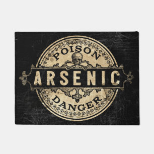 Arsenhaltiger Vintager Art-Gift-Aufkleber Fußmatte