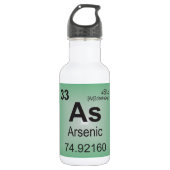 Arsenhaltiges einzelnes Element vom Periodensystem Trinkflasche (Vorderseite)