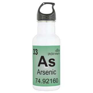 Arsenhaltiges einzelnes Element vom Periodensystem Trinkflasche