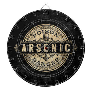Arsenic Vintage Style Giftlabel Dartscheibe