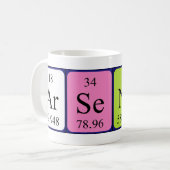 Arsenio Periodenname Tasse (Vorderseite Links)