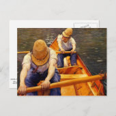 Arsmen (Boatmen Rowing), Kunstmalerei Postkarte (Vorne/Hinten)