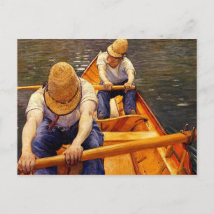 Arsmen (Boatmen Rowing), Kunstmalerei Postkarte