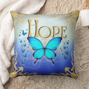Arsty Blue Butterfly 20"x20" Kissenreißer - Hoffnu Kissen